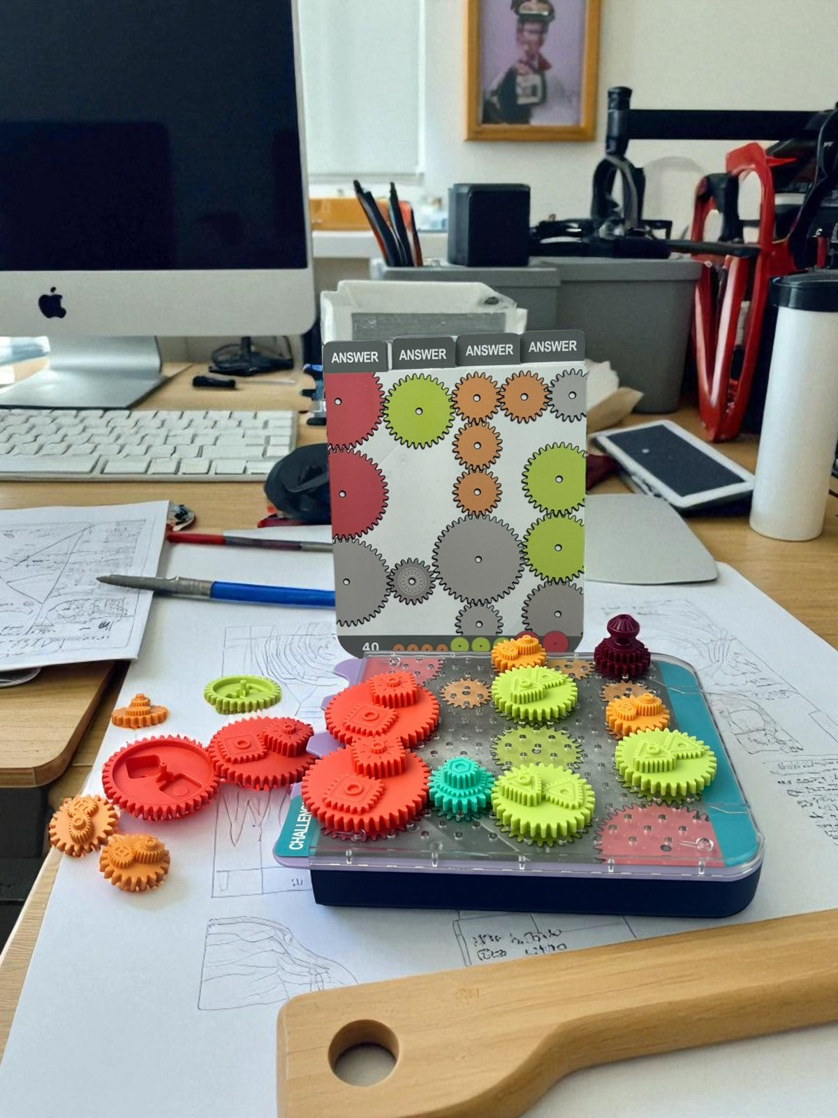 Interactive Cogwheel Game Educational Puzzle Game