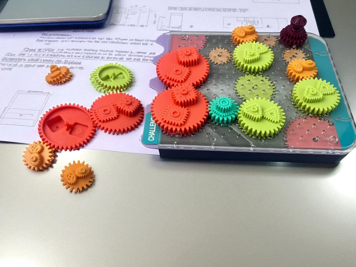 Interactive Cogwheel Game Educational Puzzle Game