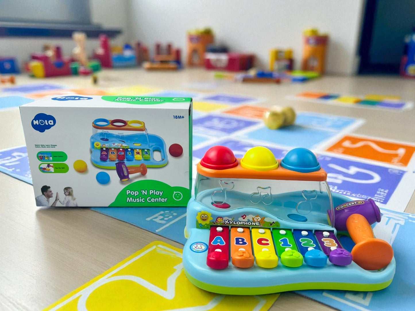 Pop 'N Play Music Center, Educational Interactive Musical Toy