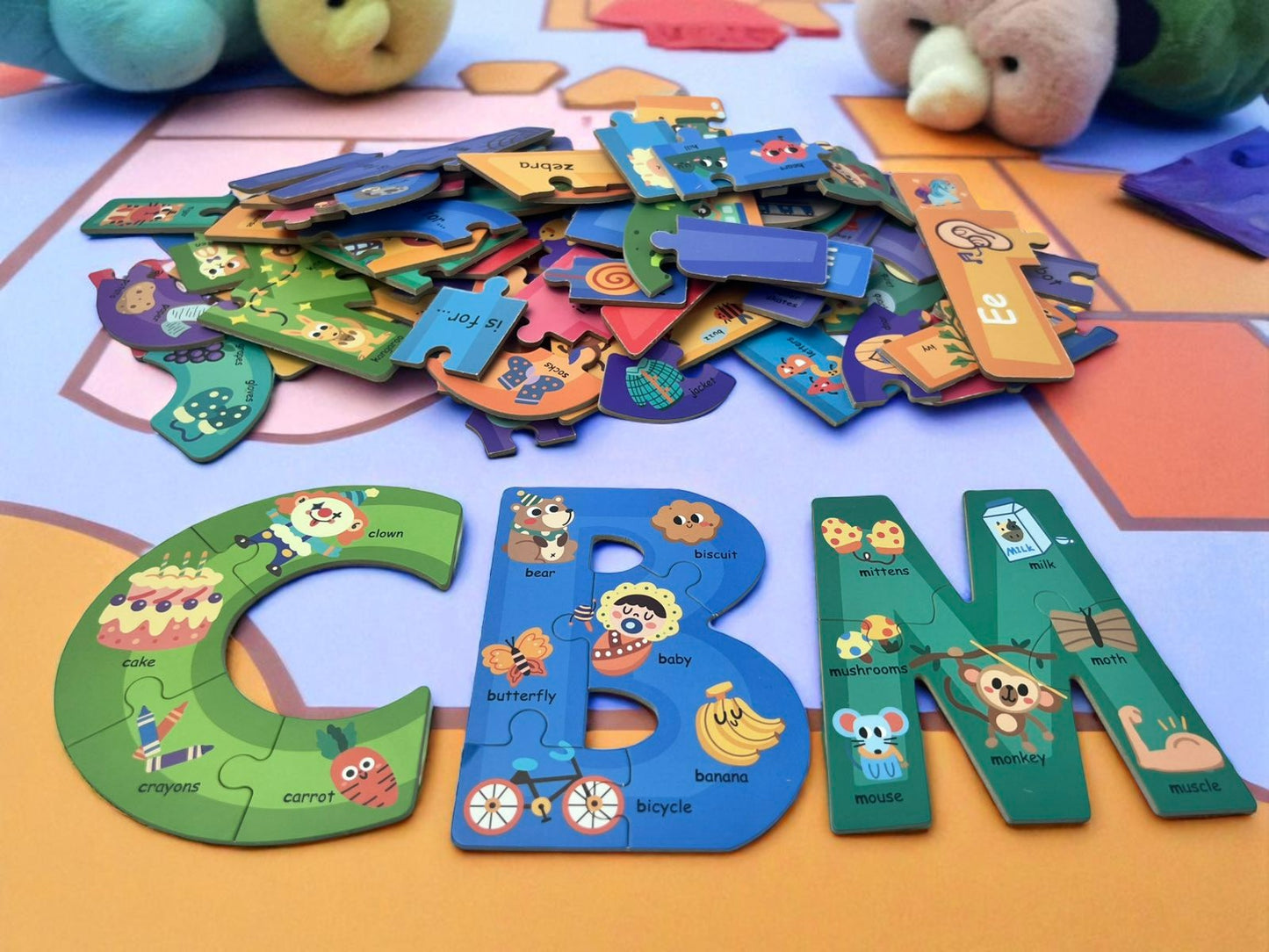 Animal Alphabet and Number Jigsaw Puzzle