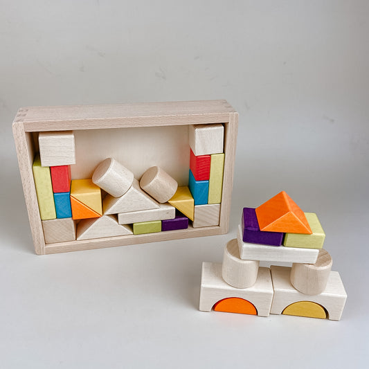 30 pcs Wooden Building Blocks