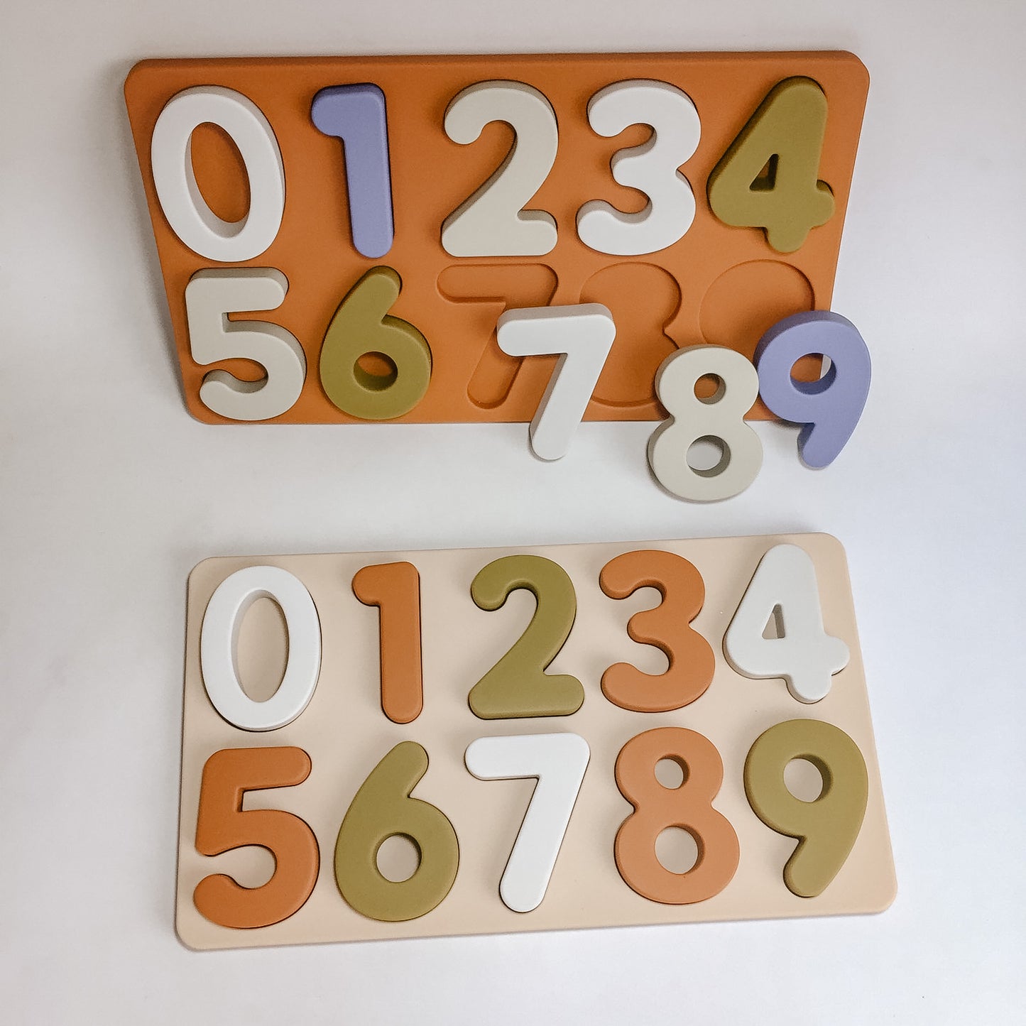 Silicone Numbers Puzzle Board