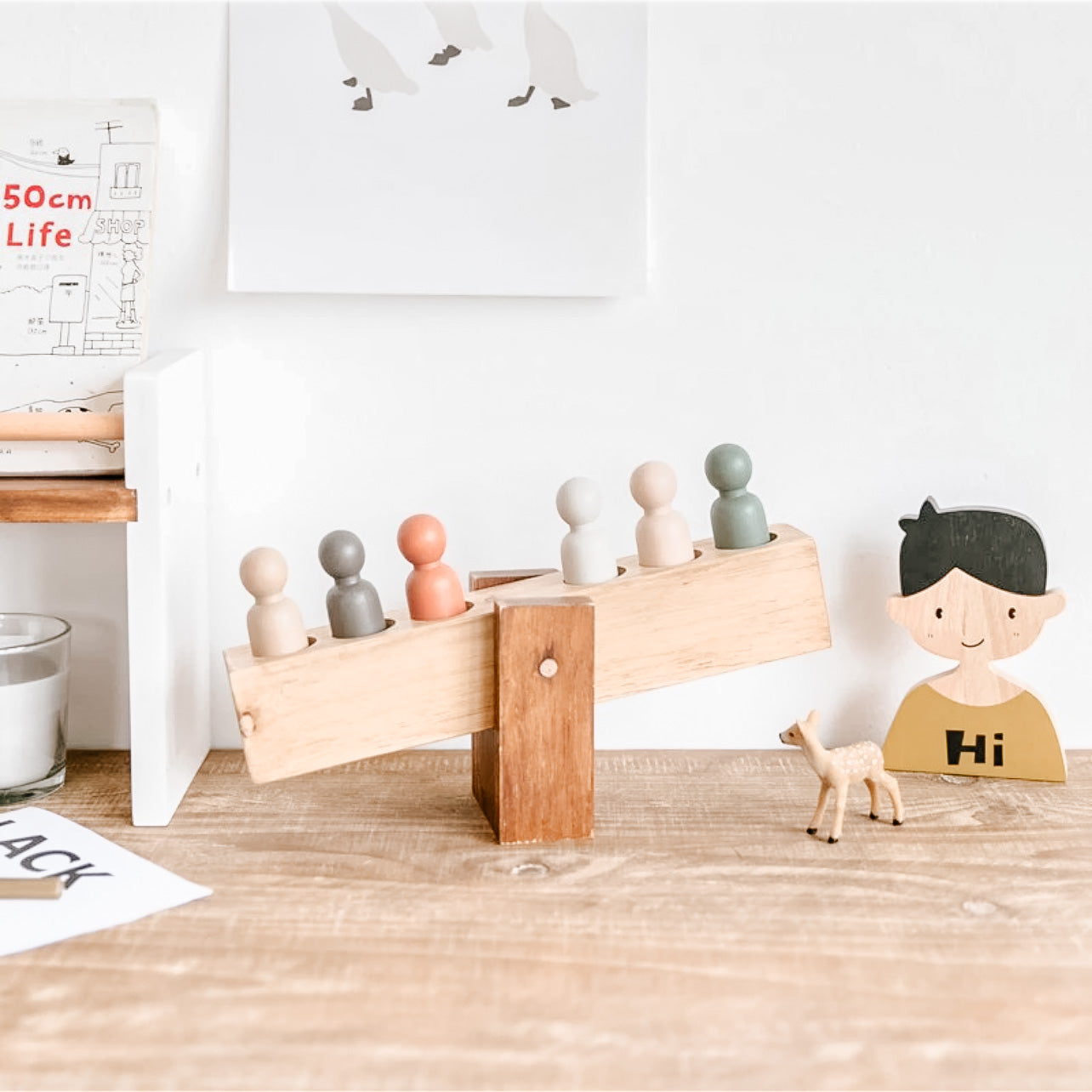 Wooden Kids Seesaw Toy