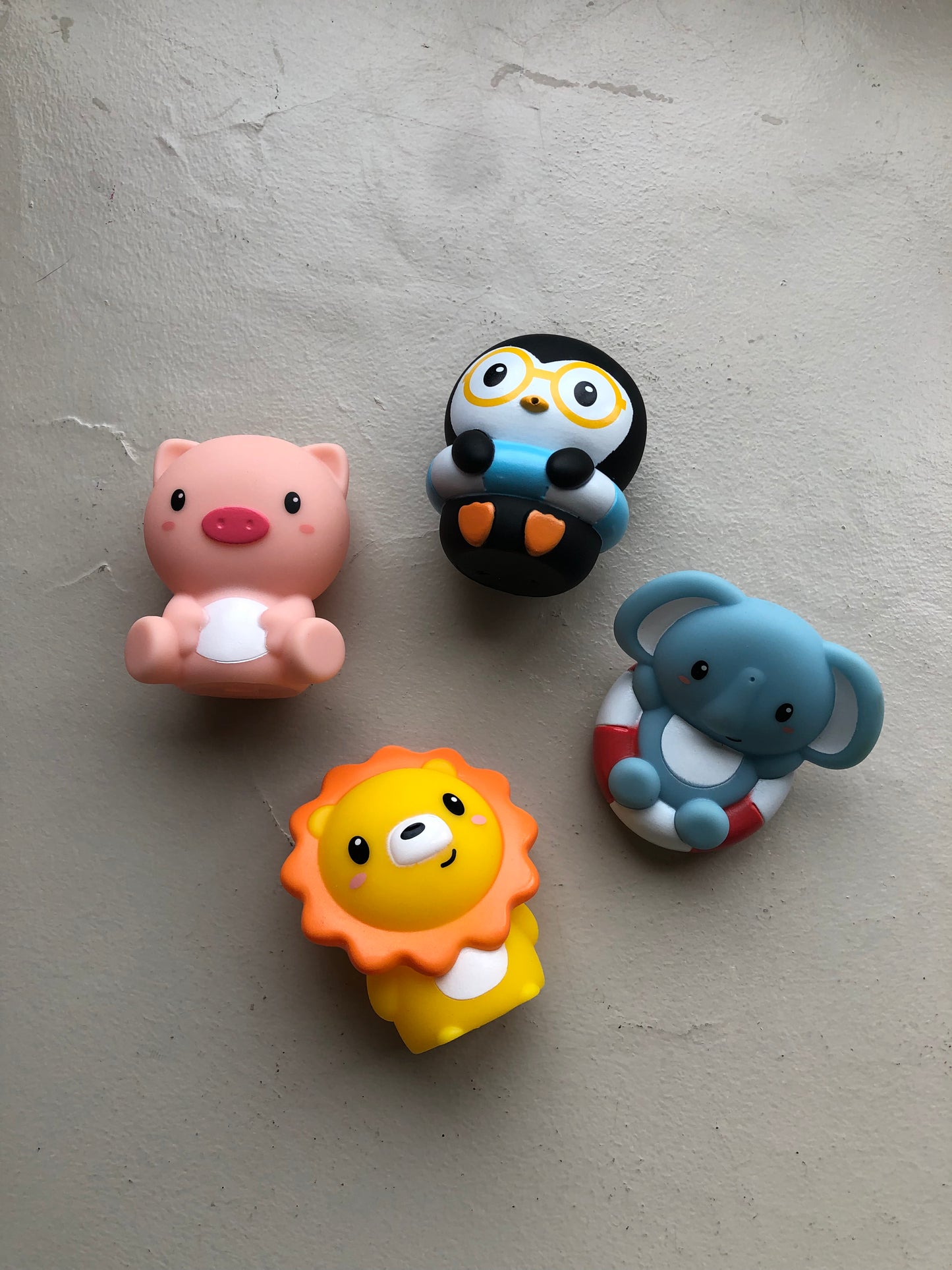 Cute Animal Bath Toy Set