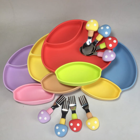 Silicone Mushroom Design Feeding Set