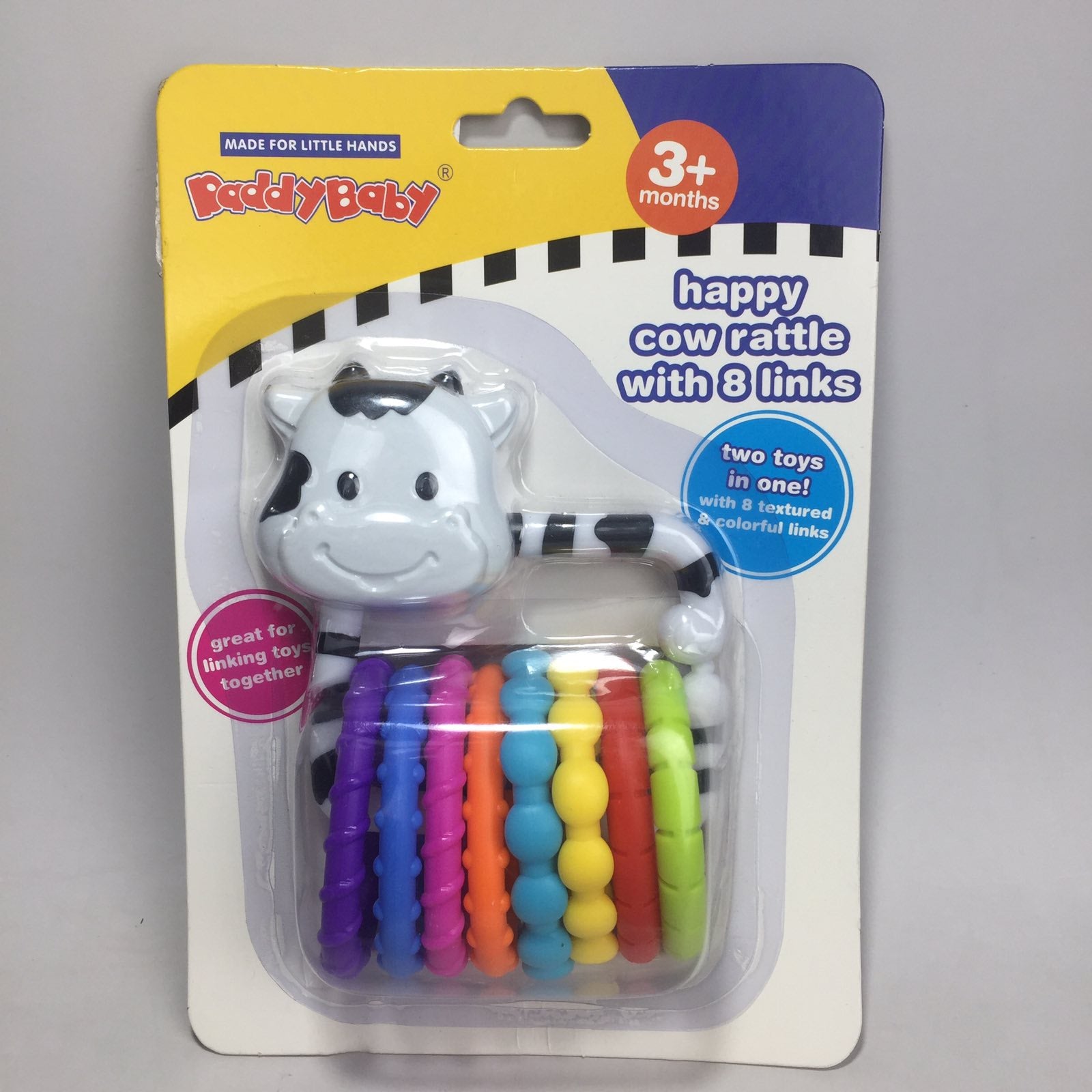 Cow Rattle Hoop Links Teething Rattle – Hoshi Baby Philippines