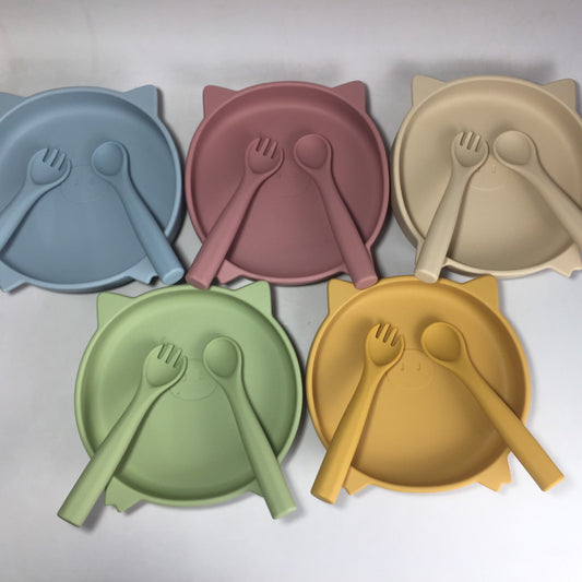 Silicone Pig Design Feeding Set