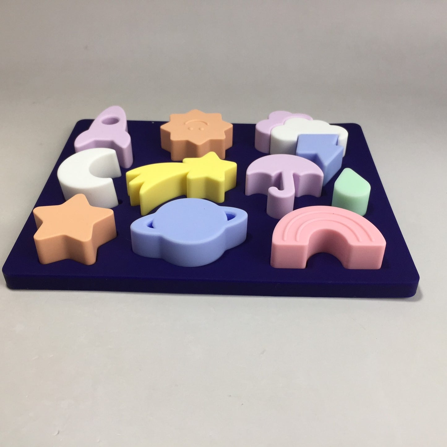 Silicone Weather and Cosmic Shape Puzzle Board