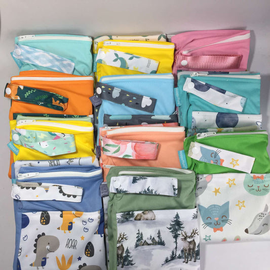 Waterproof Travel Baby Diaper Wet Dry Bag with Snap Handle 30x40cm
